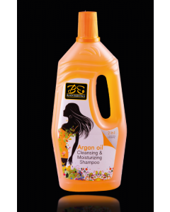 Black Essentials Argan Oil Cleansing & Moisturizing Shampoo -1Litre